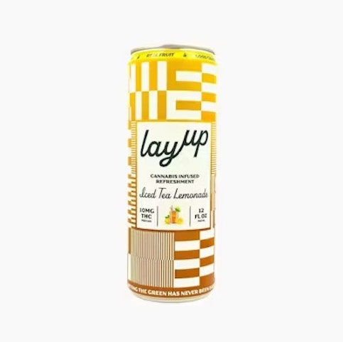 LayUp - Iced Tea Lemonade | -Hybrid- 10mg THC | 12 fl oz (Cannabis Infused Beverage) | LayUp