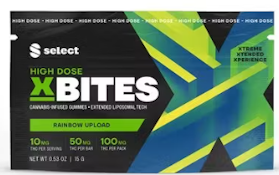 Edibles | Select | High Dose X Bites | Rainbow Upload | 2 Pack