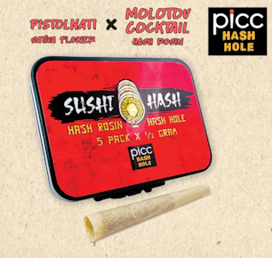 Picc | Sushi Hash Hole | Pre-Roll - Pistolnati X Molotov Cocktail Rosin 5pk | 2.5g