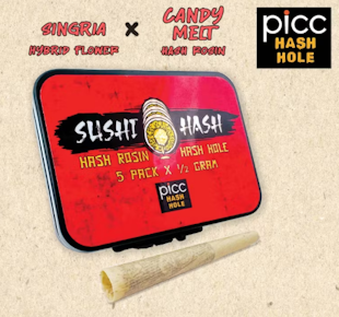 Picc | Sushi Hash Hole | Pre-Roll - Singria X Candy Melt Rosin 5pk | 2.5g