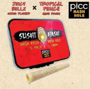 PICC - Picc | Sushi Hash Hole | Pre-Roll - Juicy Bullz X Tropical Punch Rosin 5pk | 2.5g