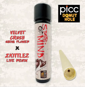 PICC - Picc | State Of Mind | Live Resin Infused Pre-Roll - Velvet Crush X Zkittlez | 1g
