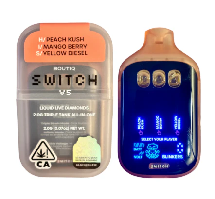 Boutiq - H Peach Kush/I Mango Berry/S Yellow Diesel - 2g Triple Chamber V5 (Boutiq) Main Image