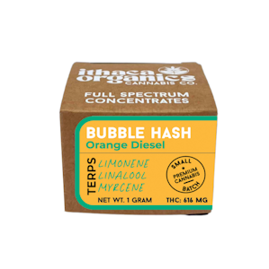 ITHACA ORGANICS - Ithaca Organics | Orange Diesel | Bubble Hash | 1g