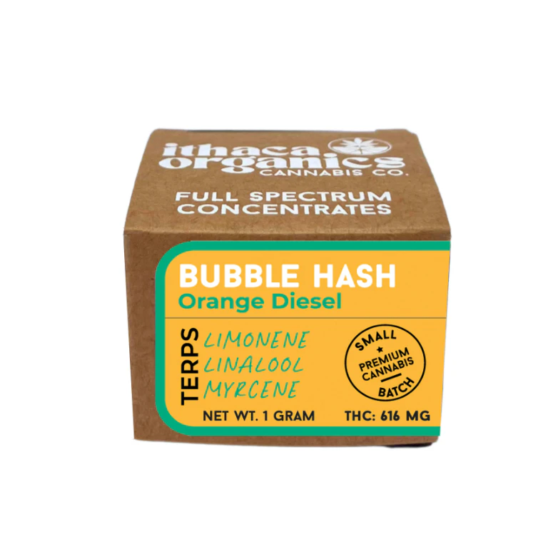 Ithaca Organics - Ithaca Organics | Orange Diesel | Bubble Hash | 1g Main Image