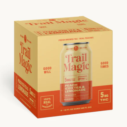 TRAIL MAGIC - Trail Magic 5mg - Peach Half & Half - 4x12oz Main Image