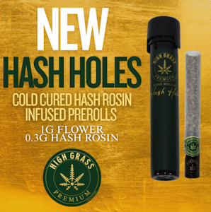 High Grass Farms - GMO Root Beer 1.3g Hash Hole Preroll