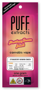 PUFF - Puff - Strawberry Banana Smash - 93% THC - 1.0g - Vape Cartridge