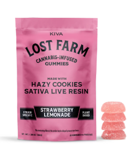 Lost Farm - Edibles | Lost Farms | Live Resin | Hazy Cookies x Strawberry Lemonade | 100mg