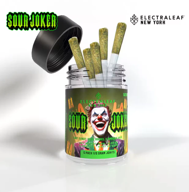 ElectraLeaf - Sour Joker 5 Pack Pre Roll .5G (2.5G) Main Image