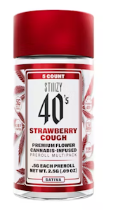 STIIIZY - Strawberry Cough 5 Pack Infused Pre Roll - .5G (2.5G)