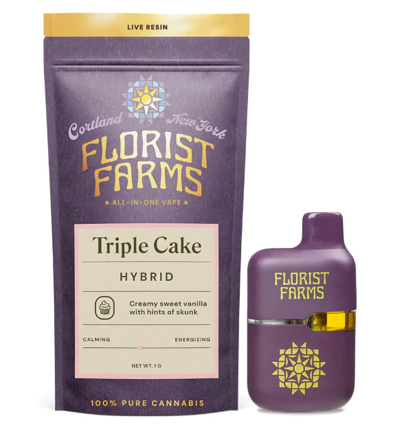 Florist Farms - Florist Farms- Triple Cake- 1g Live Resin Disposable Vape Main Image