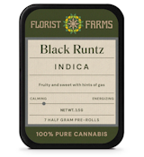 Florist Farms- Black Runtz - 7pk .5g Prerolls