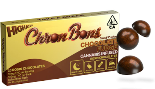 Highatus - Chocolate Fudge ChronBons | 100mg | 10PK | Highatus