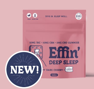 Effin' - Edibles | Effin' Deep Sleep | Dreamy Dark Cherry  2:2:1 THC:CBN:CBD | 100mg