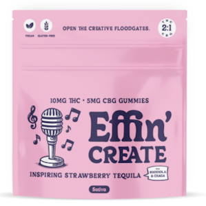 Effin' - Edibles | Effin' Create | Inspiring Strawberry Tequila 2:1 THC:CBG | 100mg