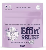 Edibles | Effin' Relief | Soothing Sour Acai 2:4:1:1 THC:CBD:CBC:CBG | 100mg
