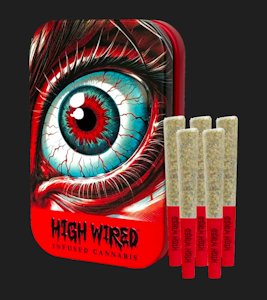 High Wired -  Pre Rolls | Infused | High Wired | Mandarin Z Clips | 5 pk