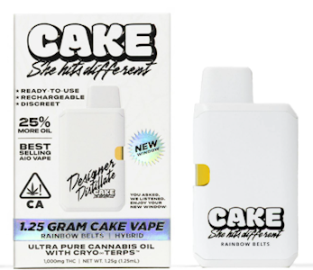 Cake - Cake - Rainbow Belts - Designer Distillate - RTU - 1.25g