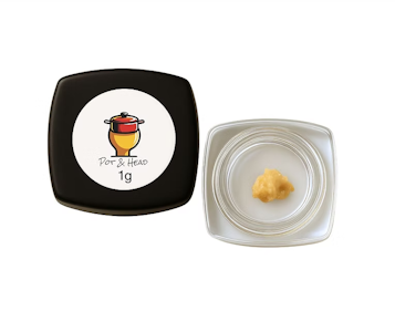 VETERAN'S CHOICE CREATIONS - Pot & Head | Strawberry Guava | Cold Cure Live Rosin | 1g