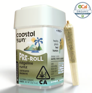 COASTAL SUN - Coastal Sun Pre-rolls 10pk 3.5g - Ridgeline Runtz 24%
