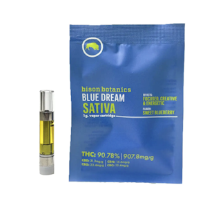 Bison Botanicals - Blue Dream - Bison Botanicals - 1g 510 Vape