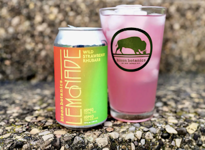 Bison Botanicals - Wild Strawberry Rhubarb - 10mg Beverage