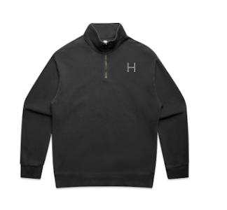 Hold Up Roll Up - HURU Relax Faded Half Zip Sweatshirt