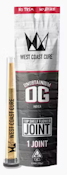 West Coast Cure - CUREjoint - Unobtainium OG - Preroll - 1g