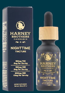 Harney Brothers - Harney Brothers - Nighttime Tincture - 1: 1: 2 - THC: CBD: CBN - 150mg