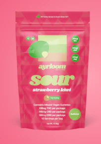 Ayrloom | Edible | Gummies - Sour Strawberry Kiwi | 100mg
