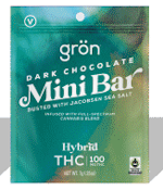 DARK CHOCOLATE HYBRID MINI BAR - GRON - 100mg