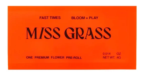 MISS GRASS - Fast Times | Sparks | Preroll | 0.4g (Miss Grass)