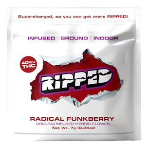 Ripped - Radical Funkberry | Infused Ready to Roll | Preground Flower | 7g (Ripped)