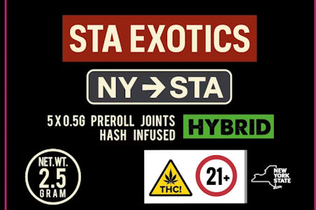 SLAP THAT ASS EXOTICS - Slap That Ass | Pre-Roll - Sugar Runtz 5pk | 2.5g