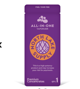 NORTH LAKE SUPPLY CO. - Blackberry Kush Cartridge  .5g