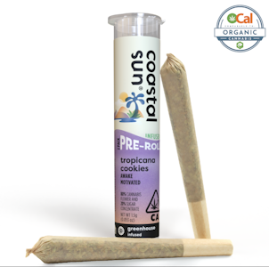 COASTAL SUN - Coastal Sun Infused Pre-rolls 2pk 1.5g - Tropicana Cookies 38%