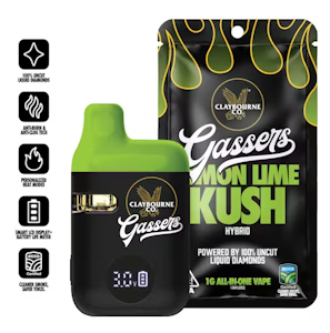 CLAYBOURNE CO. - Claybourne Gassers All In One 1g Lemon Lime Kush