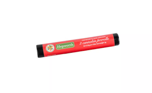 HEPWORTH - Hepworth - Durban Poison x Soap + Mimosa Hash Infused - 2pk Preroll 1g