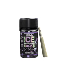 ROVE - Blueberry Kush (Ice Packs) - 5pk Rosin, Diamond, Hash Infused Pre-Rolls