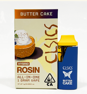 CLSICS - AIO - Butter Cake - Live Rosin - 1g(H) - CLSICS