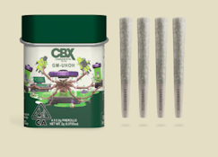 [CBX] PREROLL 4 PACK - 2G - GM-UHOH (H)