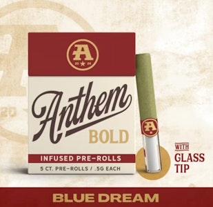 Anthem - Bold Blue Dream Infused 5pk Pre-Rolls - 2.5g