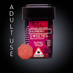 The Hashery - 10-pk Hard Candy | Raspberry Sweeties | 100mg