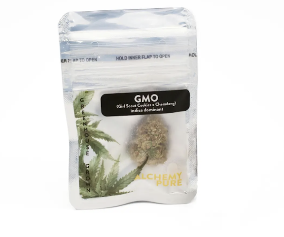 Alchemy Pure - GMO -Indica Hybrid- 19.3% THC | 0.7g (Flower) | Alchemy Pure      -o12 midlle 1