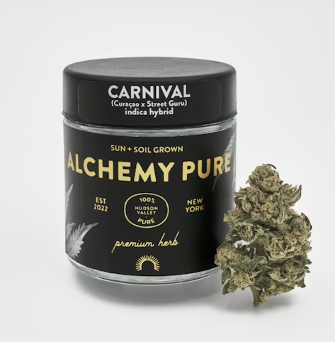 Alchemy Pure - Carnival -Indica Hybrid- 26.36% THC | 3.5g (Flower) | Alchemy Pure    -n7 front