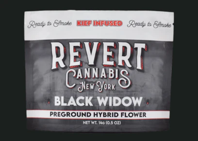 Revert | Kief Infused | Ground Flower - Black Widow | 14g