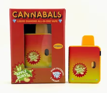 CANNABALS - Cannabals - Apple Burst - Liquid Diamonds - 2g - AIO Disposable