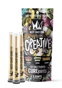 WEST COAST CURE - WCC 3pk Prerolls 3g - Creative Pack