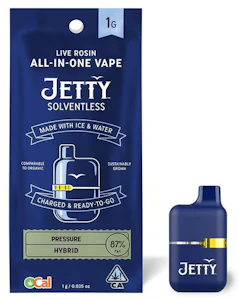 JETTY - JETTY - AIO - Pressure - Solventless - Mini Tank - 1G